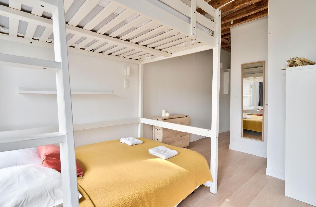 Stylish Mezzanine Studio In The Heart Of Paris 3F Exterior foto